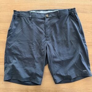 33,000ft Mens Performance Hiking Golf Shorts Gray Size 36 Elastic Waist Trim